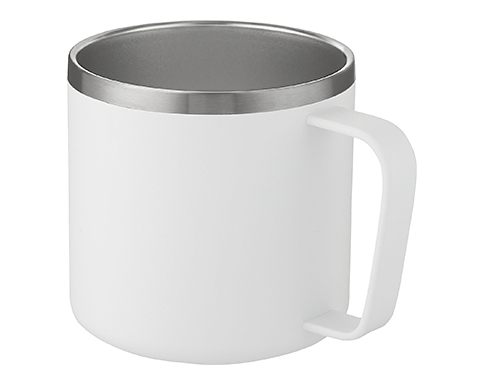 Nordic 350ml Copper Vacuum Insulated Travel Mugs - White