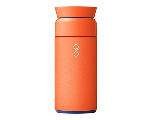 Ocean Bottle 350ml Recycled Vacuum Insulated Brew Flasks - Orange