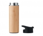 Fernridge 450ml Bamboo Vacuum Flasks With Tea Infuser - Natural