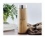 Bamburgh 400ml Bamboo Vacuum Flask With Tea Infuser - Natural