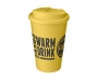 Classic Americano 350ml Take Away Mugs With Spill Proof Lid - Yellow
