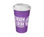 Classic Americano 350ml Take Away Mugs - Mix & Match - Spill Proof Lids - Purple / White