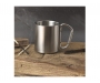 Carabiner 200ml Metal Travel Mugs - Silver