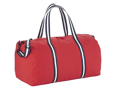Iconic Weekend Cotton Travel Duffle Bags - Red