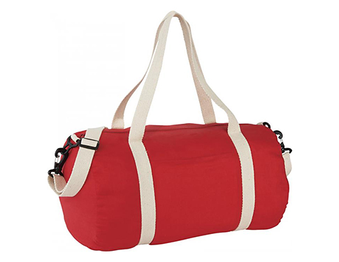 Hampton Cotton Duffel Bags - Red