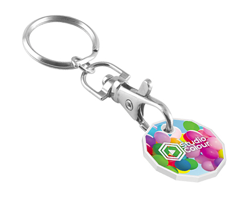 Promotional Recycled Trolley Coin Keyrings