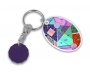 Recycled Oval Trolley Coin Partners - Purple