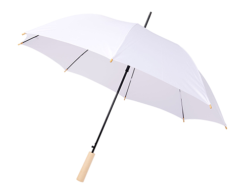 Toulouse Auto Open Windproof Recycled City Umbrella - White