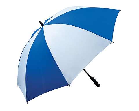 Birkdale Golf Fibreglass Storm Proof Umbrellas - Royal Blue / White
