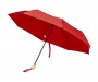Catania Foldable Windproof Mini Recycled Umbrellas - Red