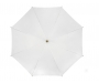 Impliva Buxton Woodstick Recycled PET Walking Umbrellas - White