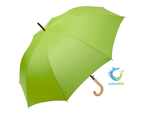 FARE Eco Crook Handled WaterSAVE Automatic Golf Umbrellas - Lime