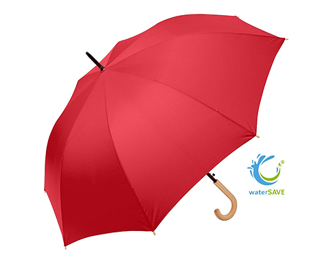 FARE Eco Crook Handled WaterSAVE Automatic Golf Umbrellas - Red