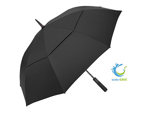 FARE Prague WaterSAVE Double Face Stormproof Vented Golf Umbrellas - Black