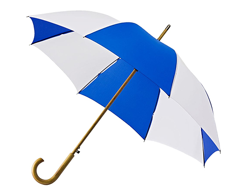Headingly Executive Automatic WoodCrook Umbrellas - Royal/White