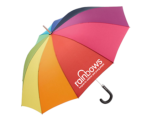 FARE Rainbow Aluminium Walker Umbrellas - Multi-Coloured