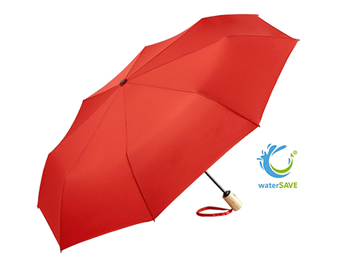 FARE Eco Mini Automatic WaterSAVE Umbrellas - Red
