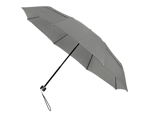 Rushford Eco-Friendly Mini Vented Telescopic Umbrellas - Grey