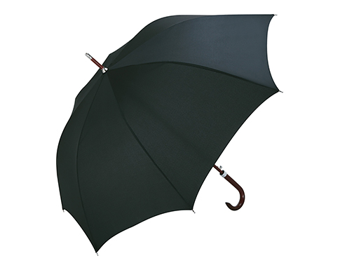 FARE Houston Teflon Executive Woodshaft Automatic Golf Umbrellas - Black