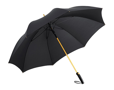 FARE Fashion Metallic Automatic Golf Umbrellas - Black/Gold