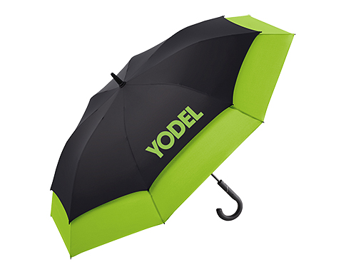 FARE Calvert Extending Dual Canopy Auto Golf Umbrellas - Lime