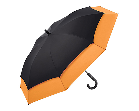 FARE Calvert Extending Dual Canopy Auto Golf Umbrellas - Orange