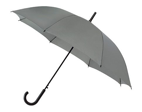 Impliva Falconetti Auto Walking Crook Handle Umbrellas - Grey