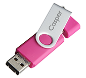 32gb On The Go Twister Micro USB FlashDrive - Engraved