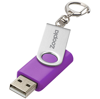 2gb Twister Keyring USB FlashDrive - Engraved