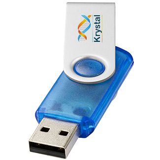 2gb Twister Translucent USB FlashDrive - Full Colour
