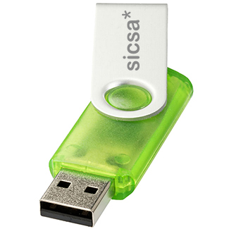 8gb Twister Translucent USB FlashDrive - Engraved