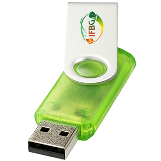 16gb Twister Translucent USB FlashDrive - Full Colour