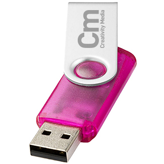 4gb Twister Translucent USB FlashDrive - Engraved