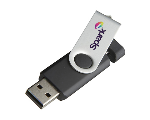 1gb On The Go Twister Micro USB FlashDrive - Full Colour