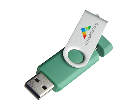 32gb On The Go Twister Micro USB FlashDrive - Full Colour