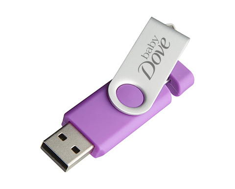 2gb On The Go Twister Micro USB FlashDrive - Engraved