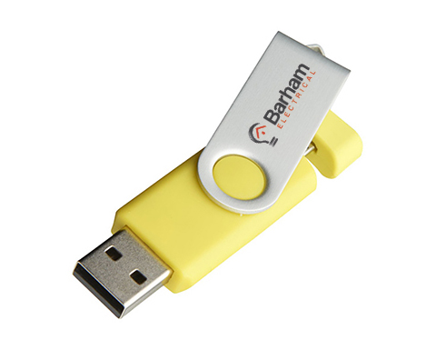 16gb On The Go Twister Micro USB FlashDrive