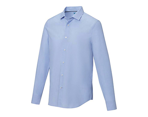 Cuprite Long Sleeve Organic Shirts - Light Blue