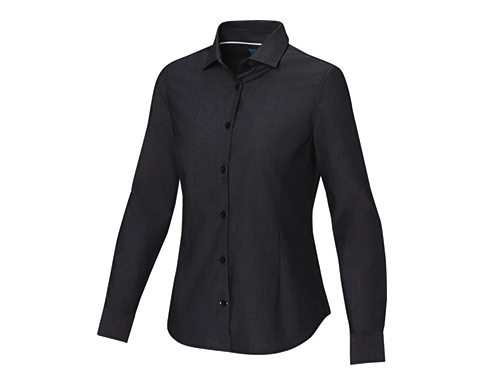 Cuprite Women's Long Sleeve Organic Shirts - Black