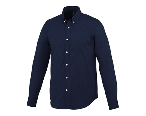 Vaillant Long Sleeve Oxford Shirts - Navy Blue