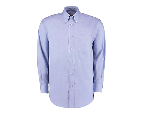 Kustom Kit Men's Corporate Oxford Shirt Long Sleeved Classic Fit - Light Blue