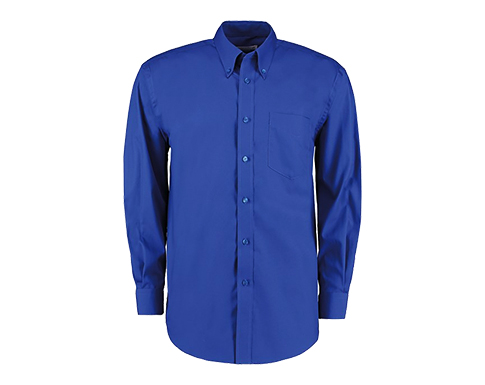 Kustom Kit Men's Corporate Oxford Shirt Long Sleeved Classic Fit - Royal Blue