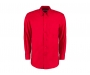 Kustom Kit Men's Corporate Oxford Shirt Long Sleeved Classic Fit - Red