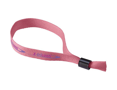 Event Fabric Security Lock Wristbands - Pink