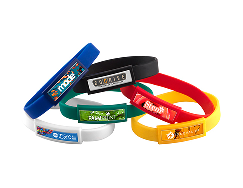 Domed Silicone Wristband