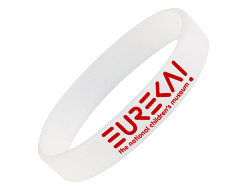 Express Silicone Wristbands Printed - White