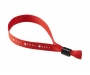 Event Fabric Security Lock Wristbands - Red