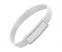 Domed Silicone Wristbands -  White