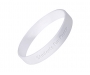 Silicone Wristbands Debossed - White