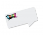 125 x 75mm Speech Bubble Shaped Sticky Notes - White